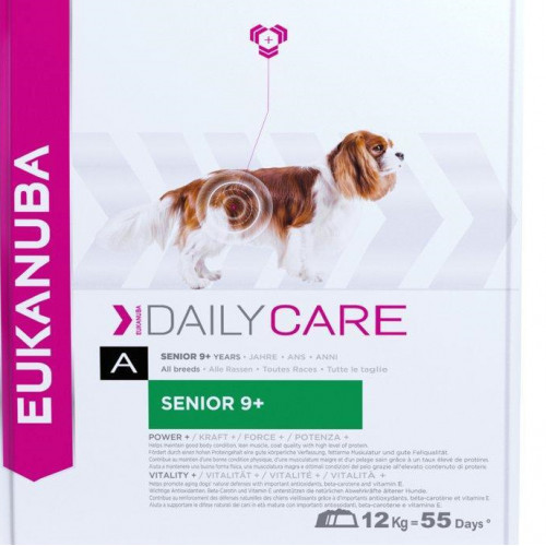 Храна за възрастни кучета от всички породи Eukanuba Daily Care Dog Senior 9+ (12кг)