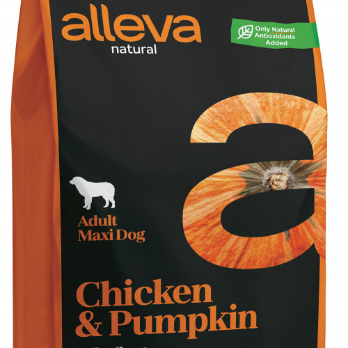 Качествена кучешка храна с тиква Alleva® Natural &quot;Chicken &amp; Pumpkin&quot; Adult Large - 2.00kg