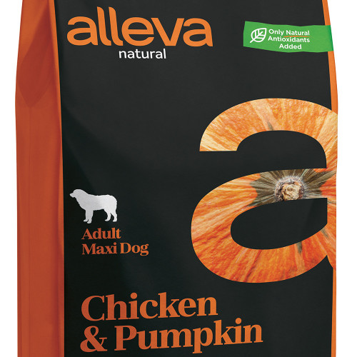 Качествена храна с тиква за кучета от големи и гигантски породи Alleva® Natural &quot;Chicken &amp; Pumpkin&quot; Adult Large - 12.00kg