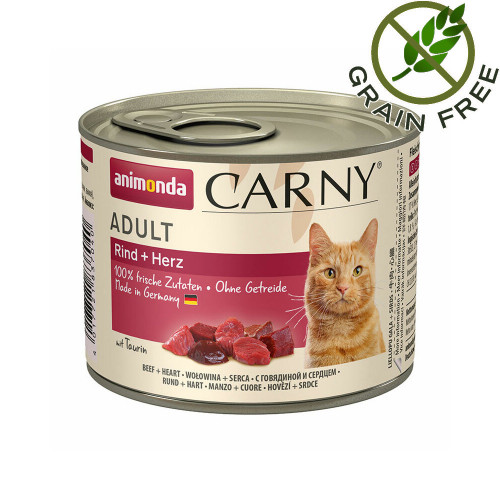 Консерва за котки с говеждо - Animonda Carny® Cat Beef & Heart 6 х 200 гр