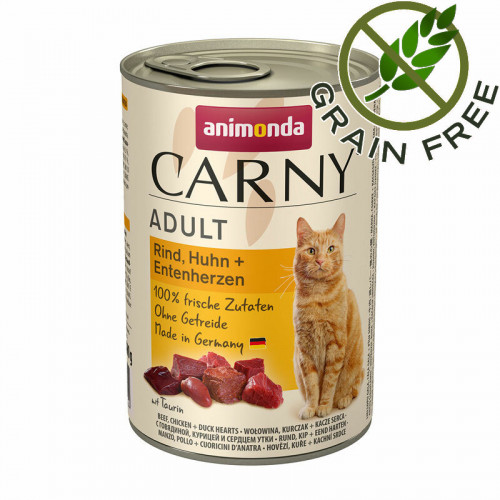 Carny® Cat Chicken & Turkey and Duck Hearts - 6 х 400 гр