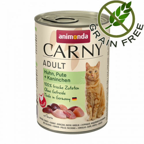 Carny® Cat Chicken, Turkey & Rabbit - 6 х 400 гр