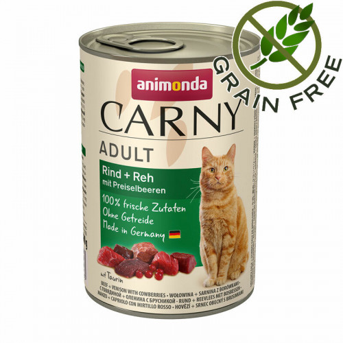 Carny® Cat Beef & Venison with Cranberries - 6 х 400 гр
