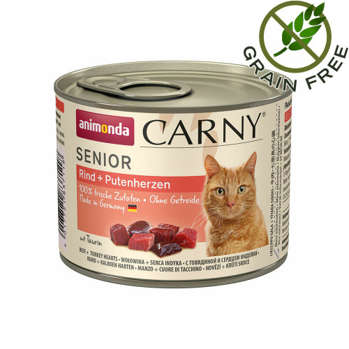 Carny® Cat Senior Beef & Turkey Hearts - 200 гр