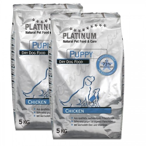 Полусуха храна „Platinum Puppy Chicken” –  10 кг (2 x 5 кг)