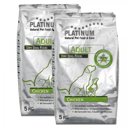 Полусуха храна „Platinum Adult Chicken” – 10 кг (2 х 5 кг)