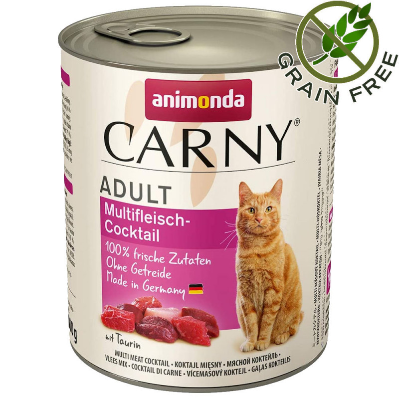 Консерва за котки без зърно Animonda Carny® Cat Multi-Meat Cocktail - 800 гр