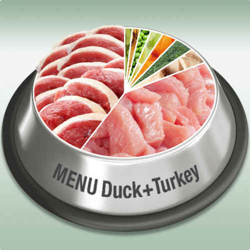 Задушено месо „Platinum Menu Duck &amp; Turkey“ 375 гр - консерва за кучета с най-високо качество