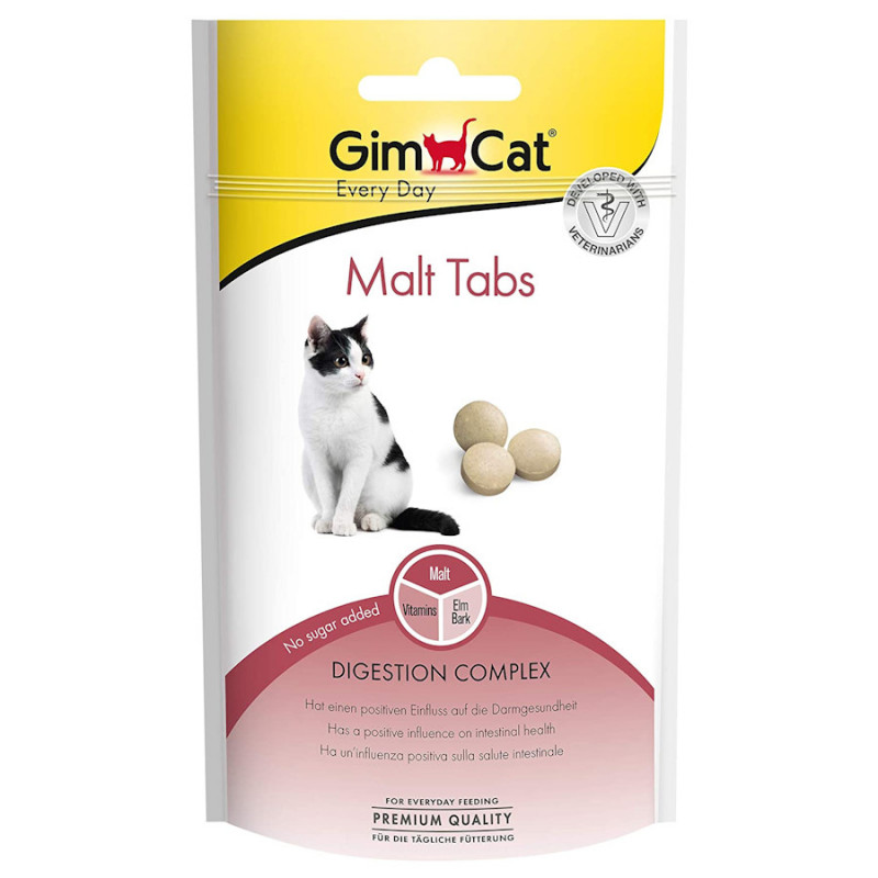 Малцови таблетки за котки Gimcat Every Day Malt Tabs - 40гр