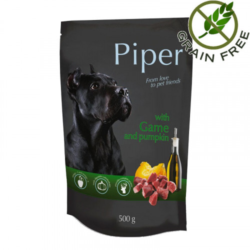 Пауч за кучета Piper® Animals с дивеч - 500гр