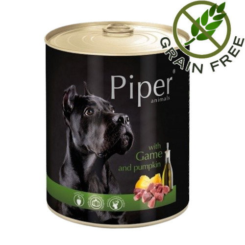 Консерва за кучета с премиум качество Piper® Animals с дивеч - 800гр