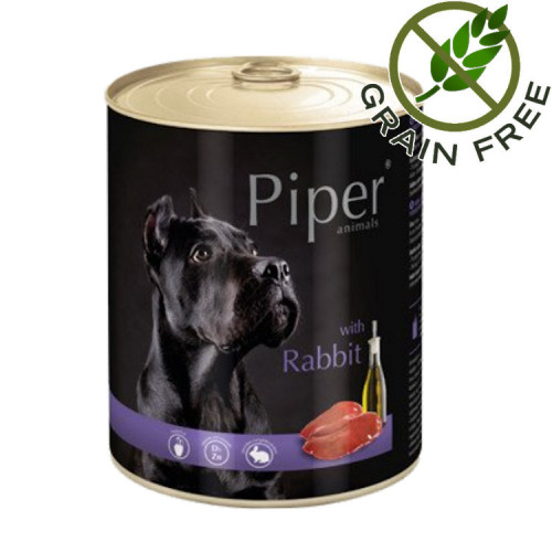 Консерва за кучета с премиум качество Piper® Animals със заек - 800гр