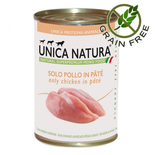 Пастет Unica Natura с пилешко - 400 гр