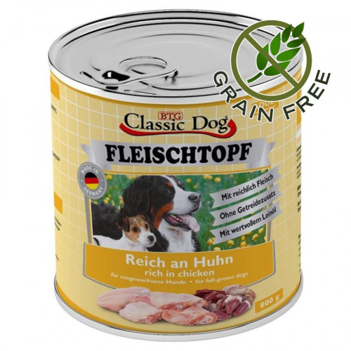 Консерва Classic Dog Fleischtopf Пиле - 800 гр