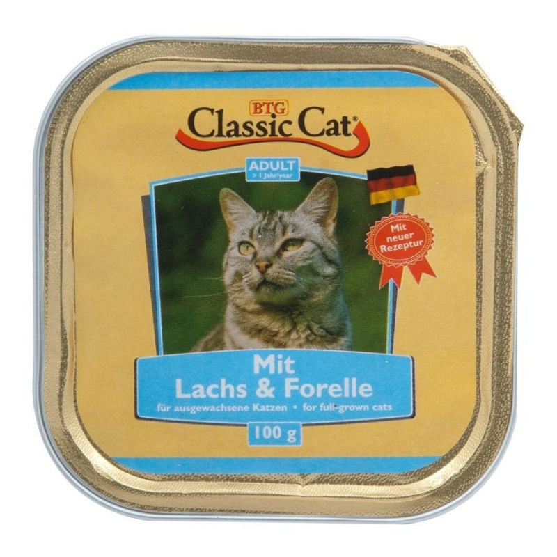 Пастет за котки със сьомга и пъстърва Hega Classic Cat Salmon & Trout - 100 гр