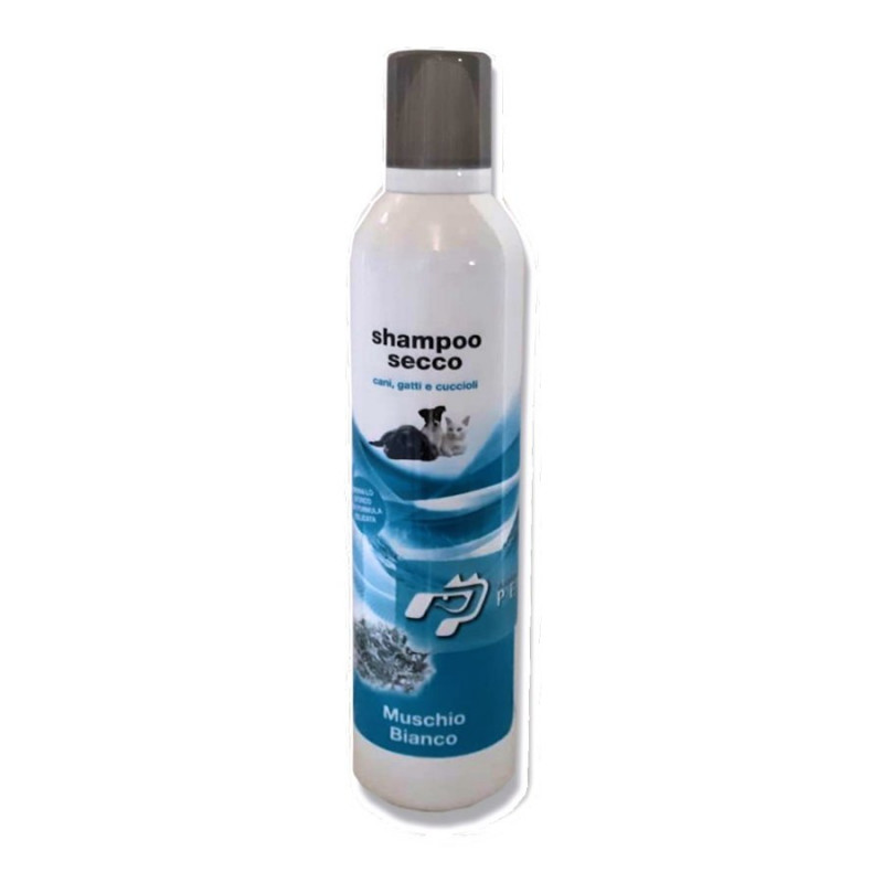 Сух шампоан за ежедневна хигиена на кучета и котки - Professional Pets Shampoo Secco Muschio Bianco 400 мл