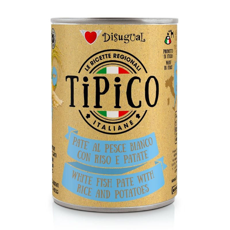 Tipico Dog с бели риби, ориз и картофи - 400 гр