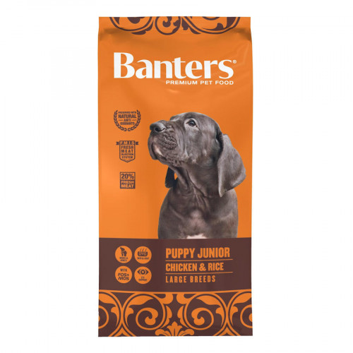 Banters Puppy Junior Large Chicken & Rice - 15 кг