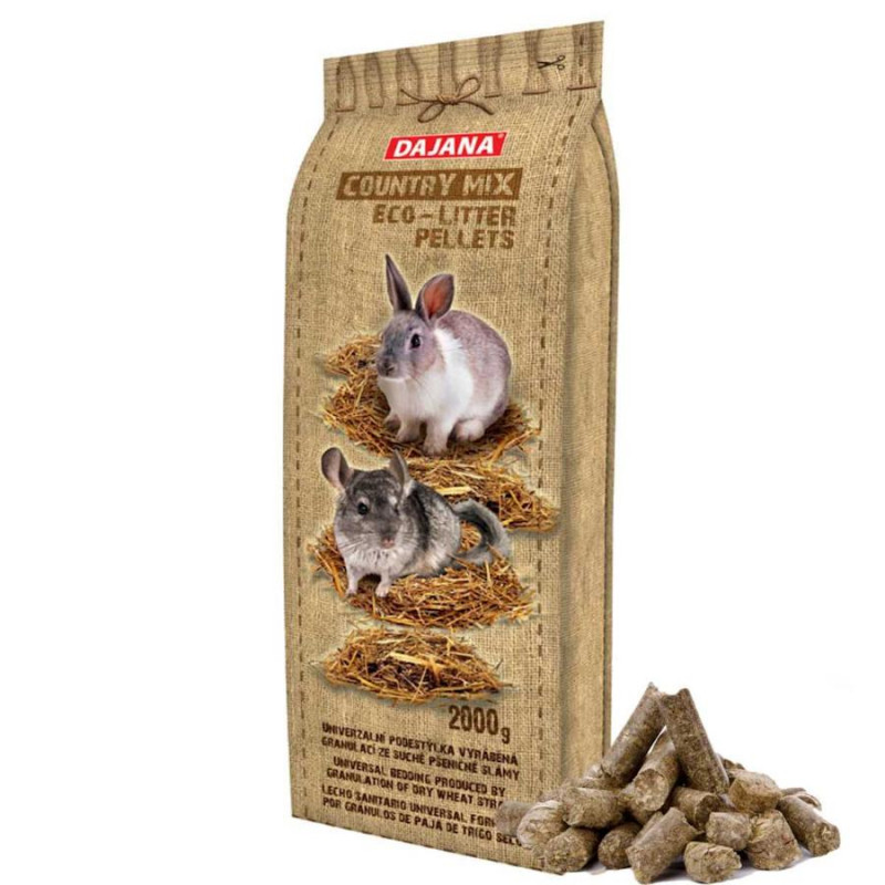 Пелети за постелка на гризачи Dajana Country Mix Eco-Litter Pellet - 2 кг