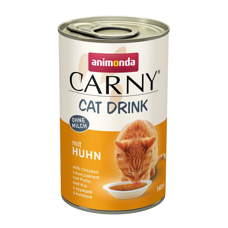 Течно лакомство за котки Carny Cat Drink с пилешко - 140 мл