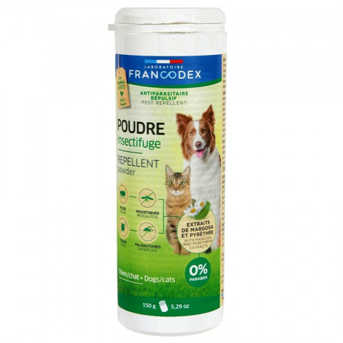 Противопаразитна пудра за кучета и котки - Francodex Repellent Powder 150 гр