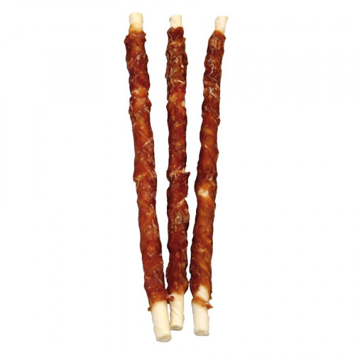 Натурално лакомство за кучета  от патешко месо и телешка кожа StarSnack BBQ Wrapped Duck - 128 гр (L - 25 см)