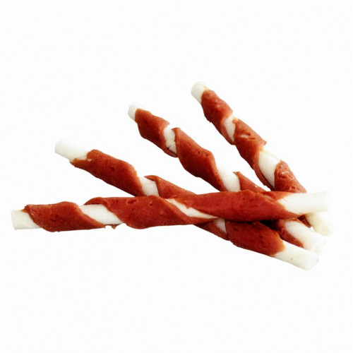 Натурално лакомство за кучета  от говеждо месо и телешка кожа StarSnack BBQ Wrapped Beef - 70 гр