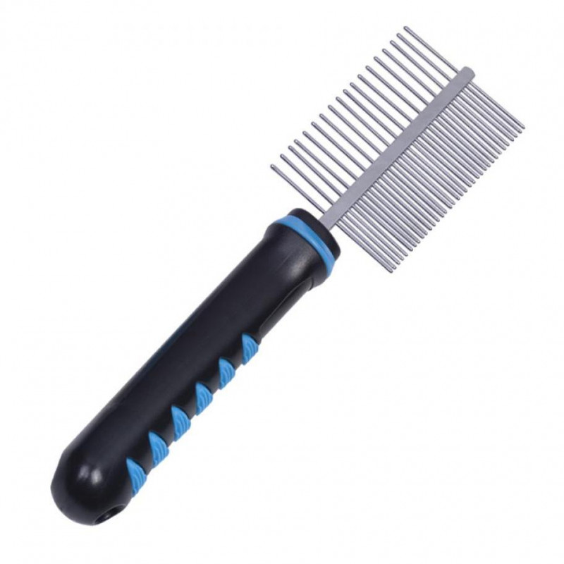 Двустранен гребен за фино и грубо разресване Nobby Comfort Line Double Comb