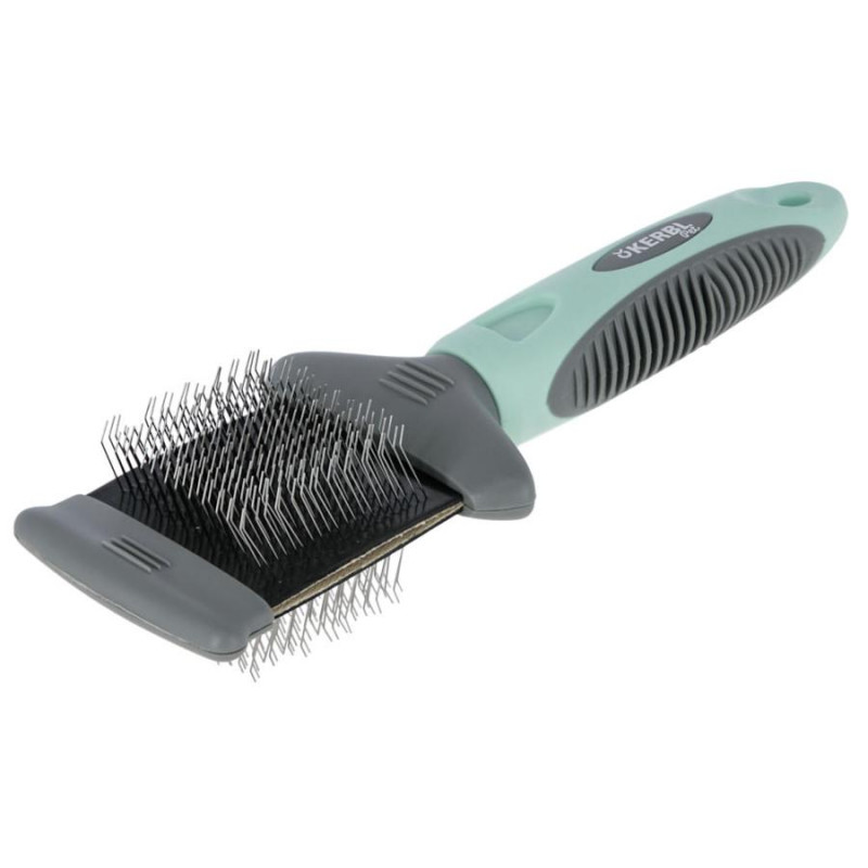 Двустранна четка за кучета и котки Kerbl New Line 2022 Double Brush Flexible