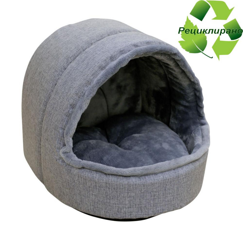 Пещера за котки от рециклирани материали Snugly Cave Marie - 35 х 33 х 32 см