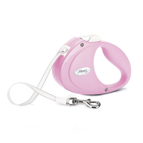 Автоматичен повод за малки кученца Flexi® Puppy розов
