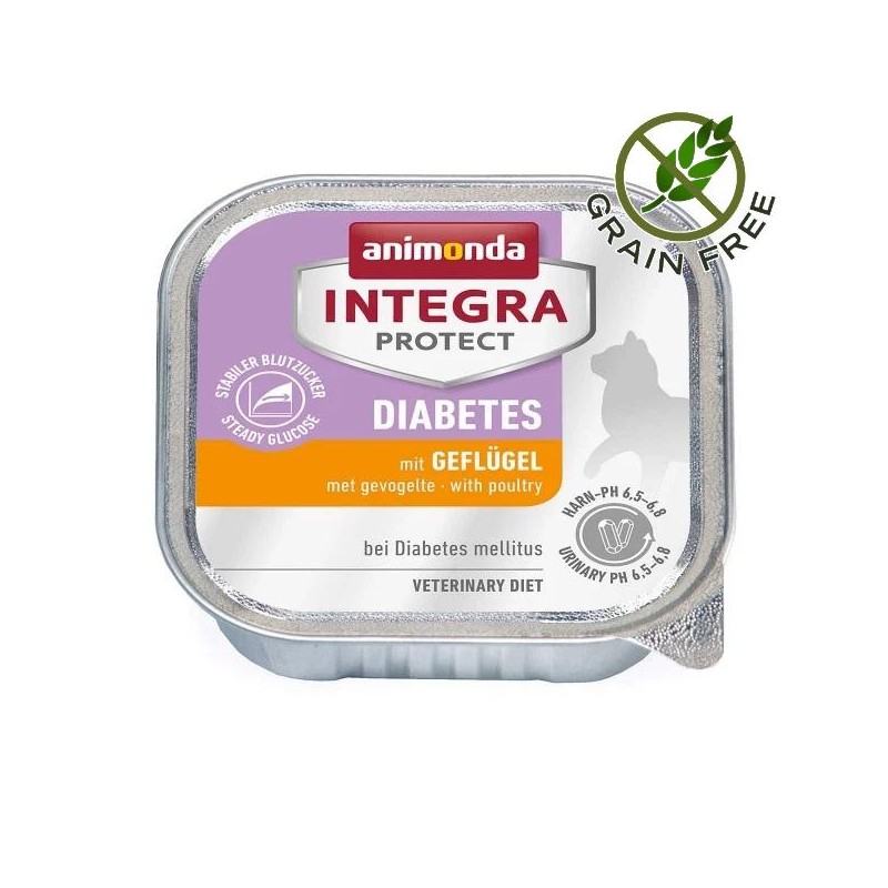 Профилактична храна за котки с диабет Integra® Protect Diabetes - 6 х 100 гр с пилешко