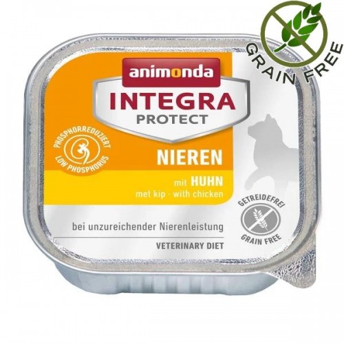 Профилактична храна за котки с бъбречна недостатъчност Animonda Integra® Protect Renal - 6 х 100 гр с пилешко