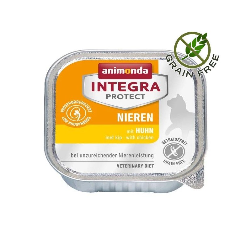 Профилактична храна за котки с бъбречна недостатъчност Animonda Integra® Protect Renal - 6 х 100 гр с пилешко