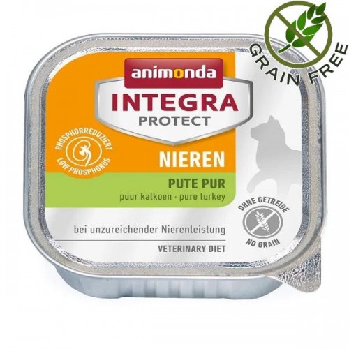 Профилактична храна за котки с бъбречни проблеми Animonda Integra® Protect Renal - 6 х 100 гр с пуешко