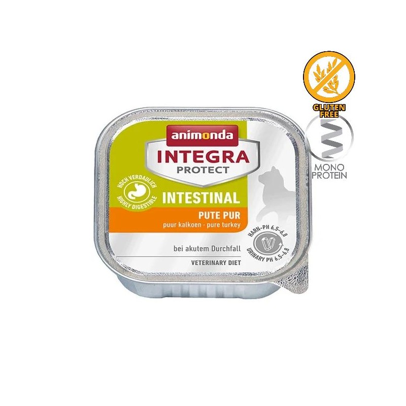 Профилактична храна за котки с високо чувствителен стомах Animonda Integra® Protect Intestinal - 6 х 100 гр с пуешко