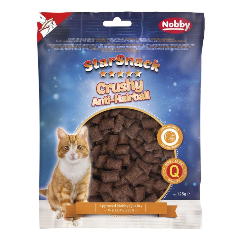 Лакомство за котки против космени топки StarSnack Crushy Anti-Hairball - 125 гр