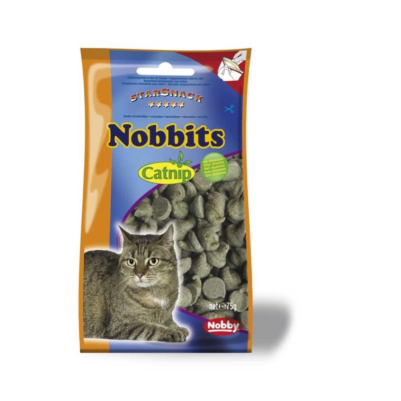 Лакомство за котки с катнип Nobby StarSnack Nobbits Catnip - 75 гр