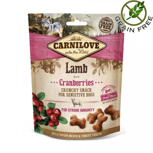 Лакомство за кучета с агнешко и боровинки Carnilove Lamb with Cranberries - 200 гр