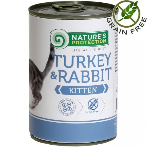 Nature's Protection Kitten - Turkey & Rabbit (400 гр)