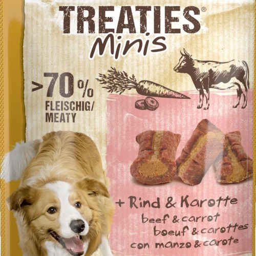 Лакомство за кучета от мини породи с говеждо и моркови Vitakraft Treaties® Bits Minis Beef - 48гр