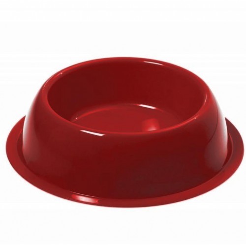 Паничка за куче или котка Georplast Silver Bowl Ø22 х 5.5 см - червена