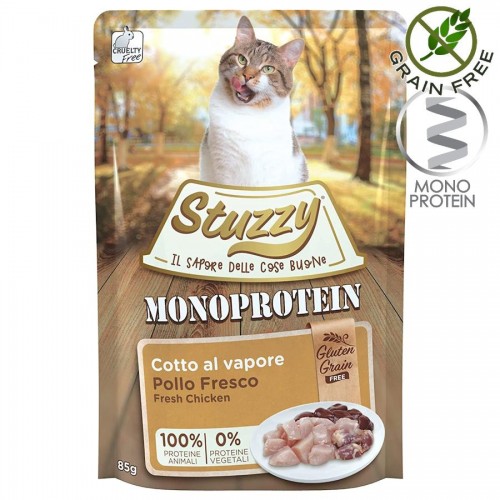 Stuzzy Cat Chicken - пауч за котки с пиле. Без зърно и глутен. 100% монопротеин! Супер премиум качество!