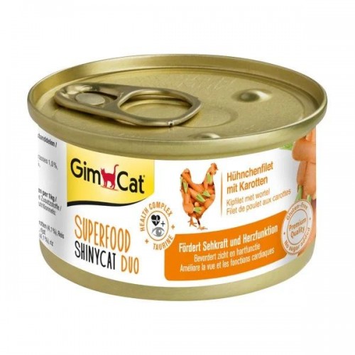 Superfood ShinyCat Duo Chicken Fillets & Carrots - консерва за котки (70 гр)