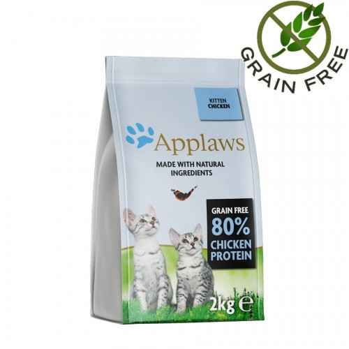 Applaws Kitten 80% Chicken - суха храна за котенца с 80% пилешко месо (2 кг)