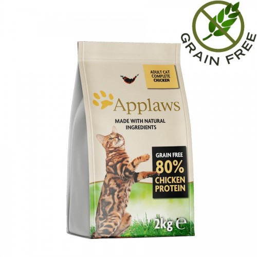 Applaws Cat Adult 80% Chicken - суха храна за котки с пилешко (2 кг)