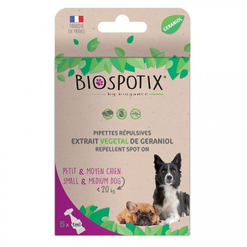 Противопаразитни пипети за кучета под 20 кг - Biospotix Dog (5 х 1 мл)