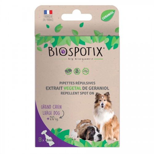 Противопаразитни пипети за кучета над 20 кг - Biospotix Large Dog (3 х 3 мл)