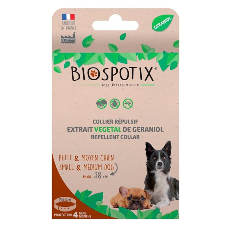 Противопаразитен нашийник за кучета - Biogance Biospotix Repellent Collar Dog (38 см)