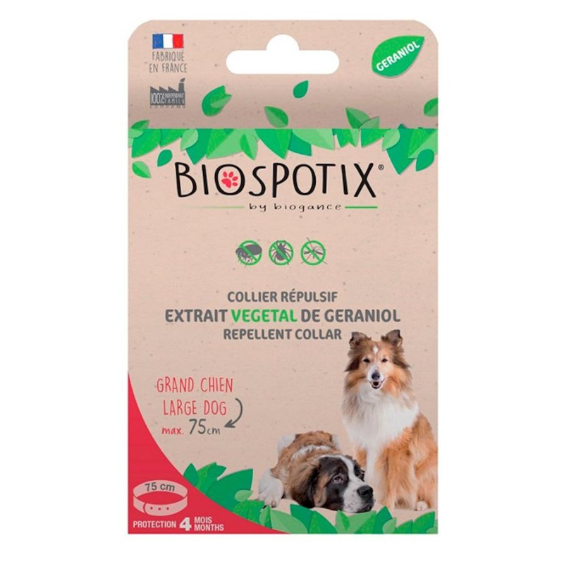 Противопаразитен нашийник за кучета - Biogance Biospotix Repellent Collar Large Dog (75 см)